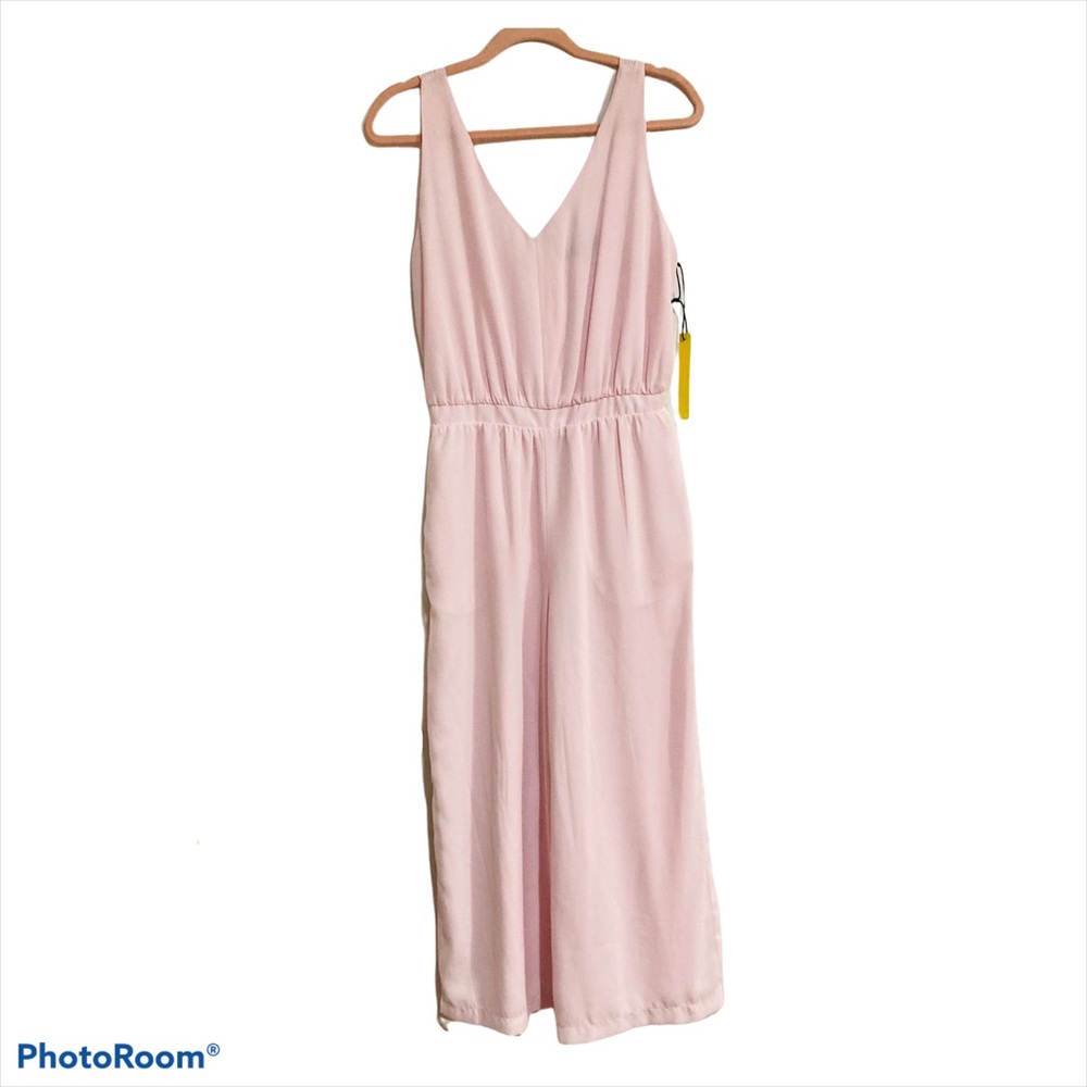 NWT Gibson Wide Leg Pink Jumpsuit Size Small